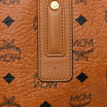 MCM Visetos Medium Liz Reversible Shopper Tote Cognac 16 of 16