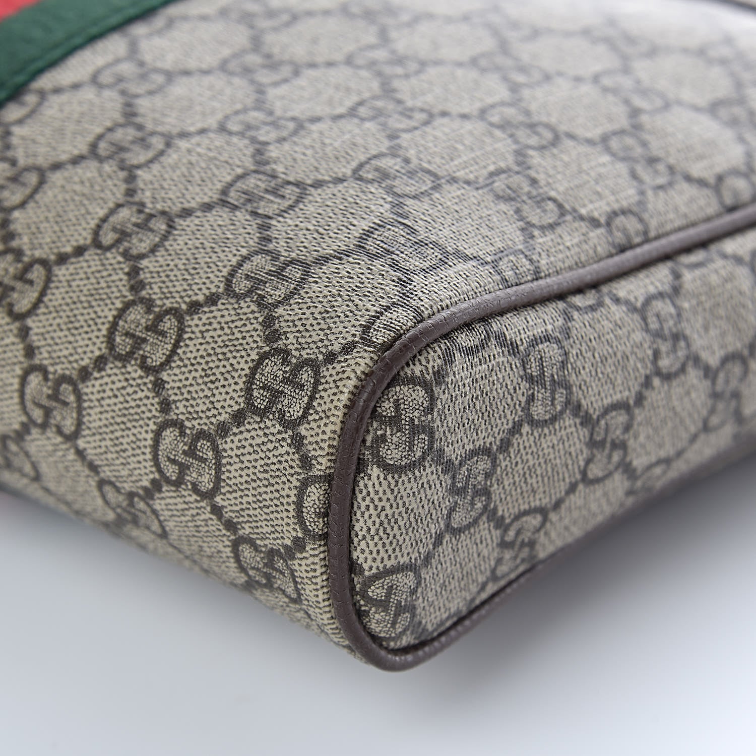 Gucci GG Supreme Monogram Web Medium Ophidia Messenger Bag Brown 9 of 10