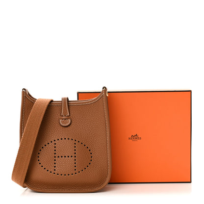 Hermes Taurillon Clemence Evelyne TPM Gold 11 of 11