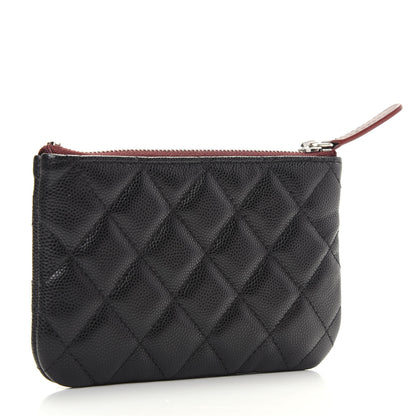 Chanel Caviar Quilted Small Cosmetic Case Black 3 of 9