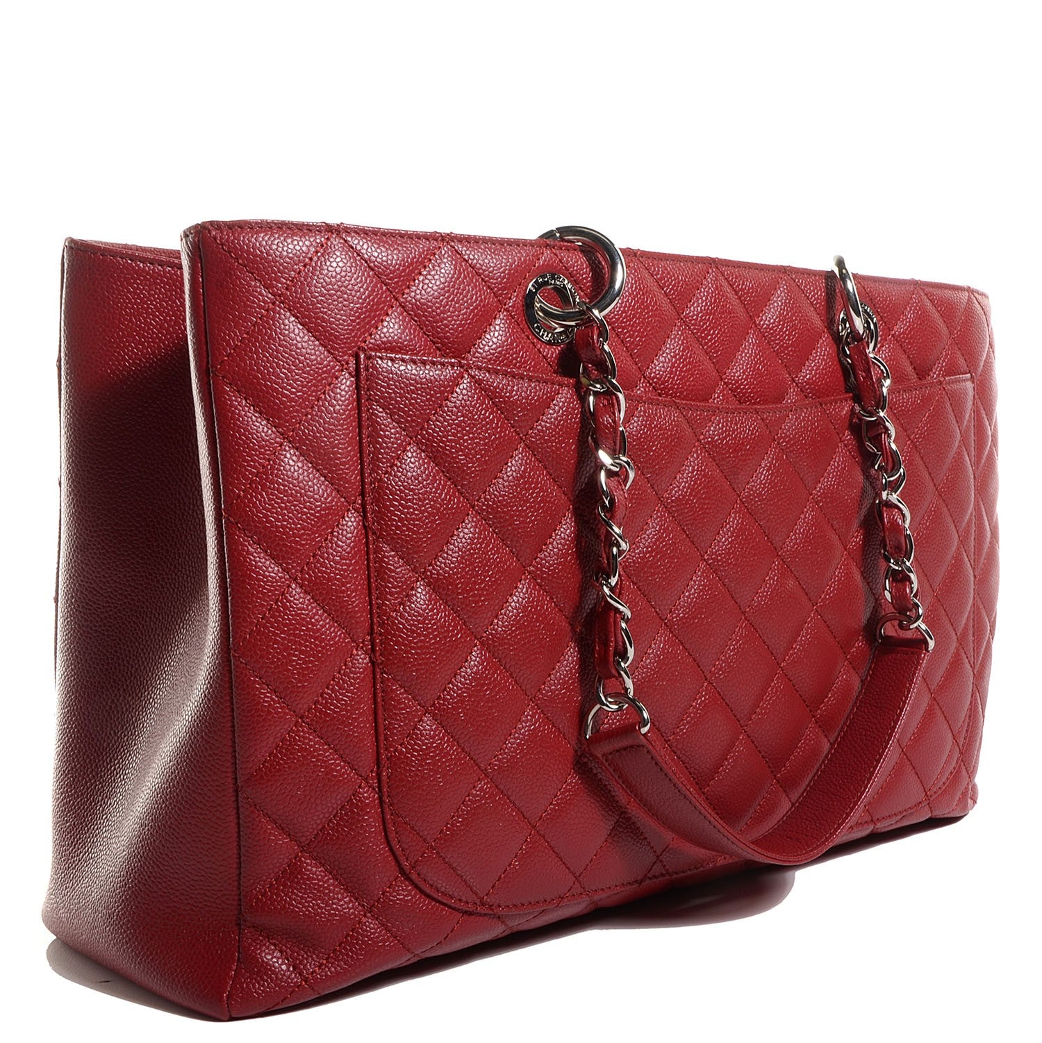 Chanel Caviar XL Grand Shopping Tote GST Red 3 of 7