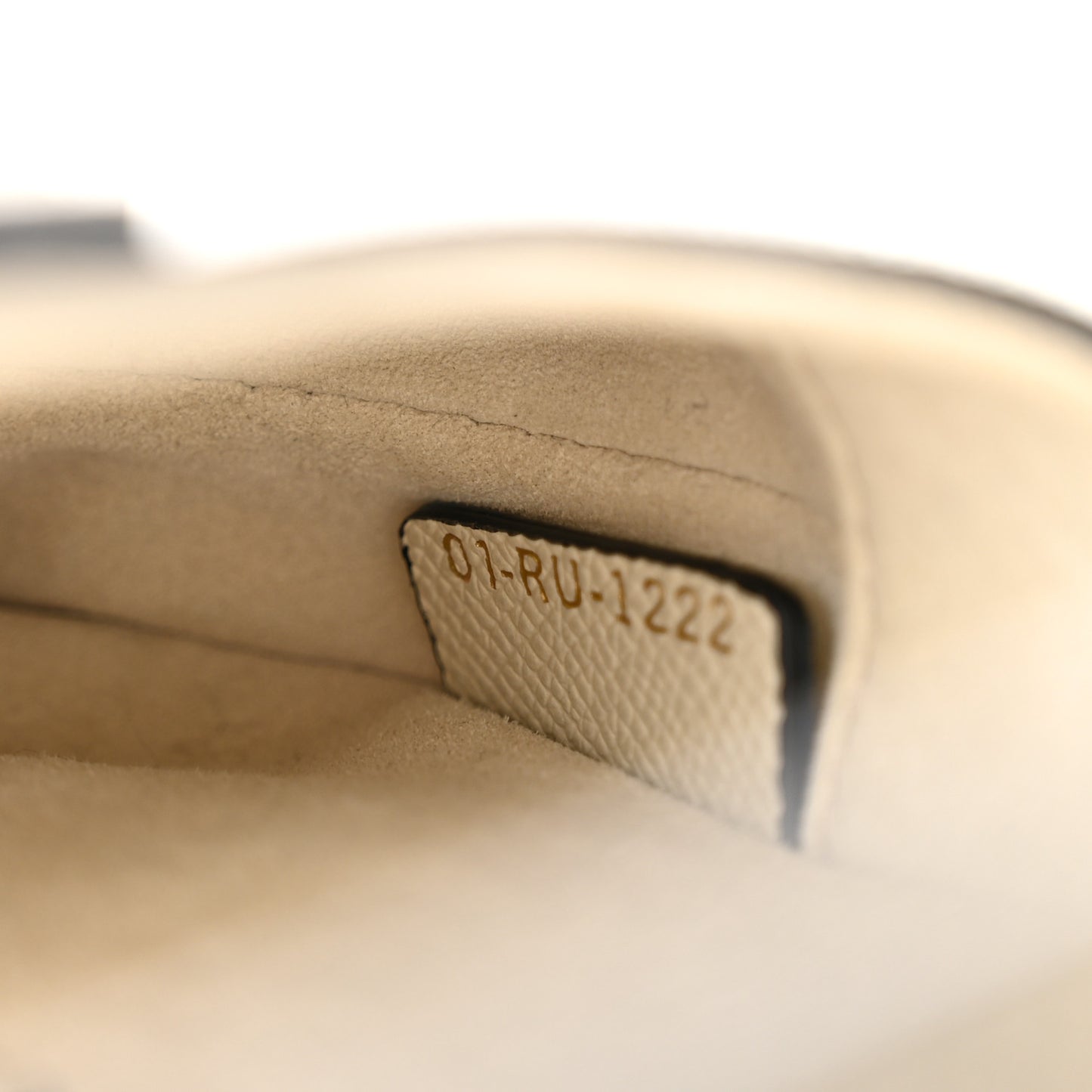 Grained Calfskin Mini Saddle Bag With Strap White