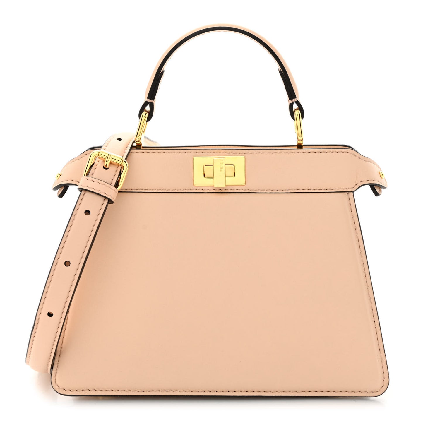 Shiny Nappa Petite Peekaboo I SEE U Satchel Rosa Confetto