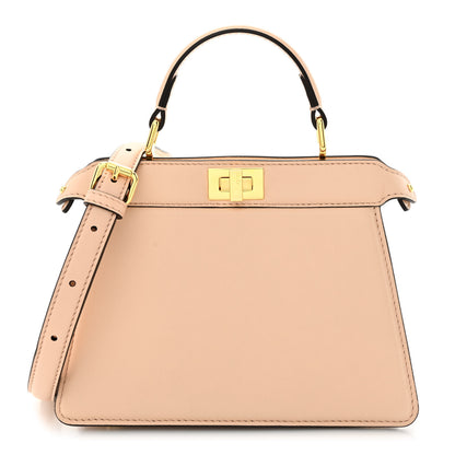 Fendi Shiny Nappa Petite Peekaboo I SEE U Satchel Rosa Confetto 1 of 13