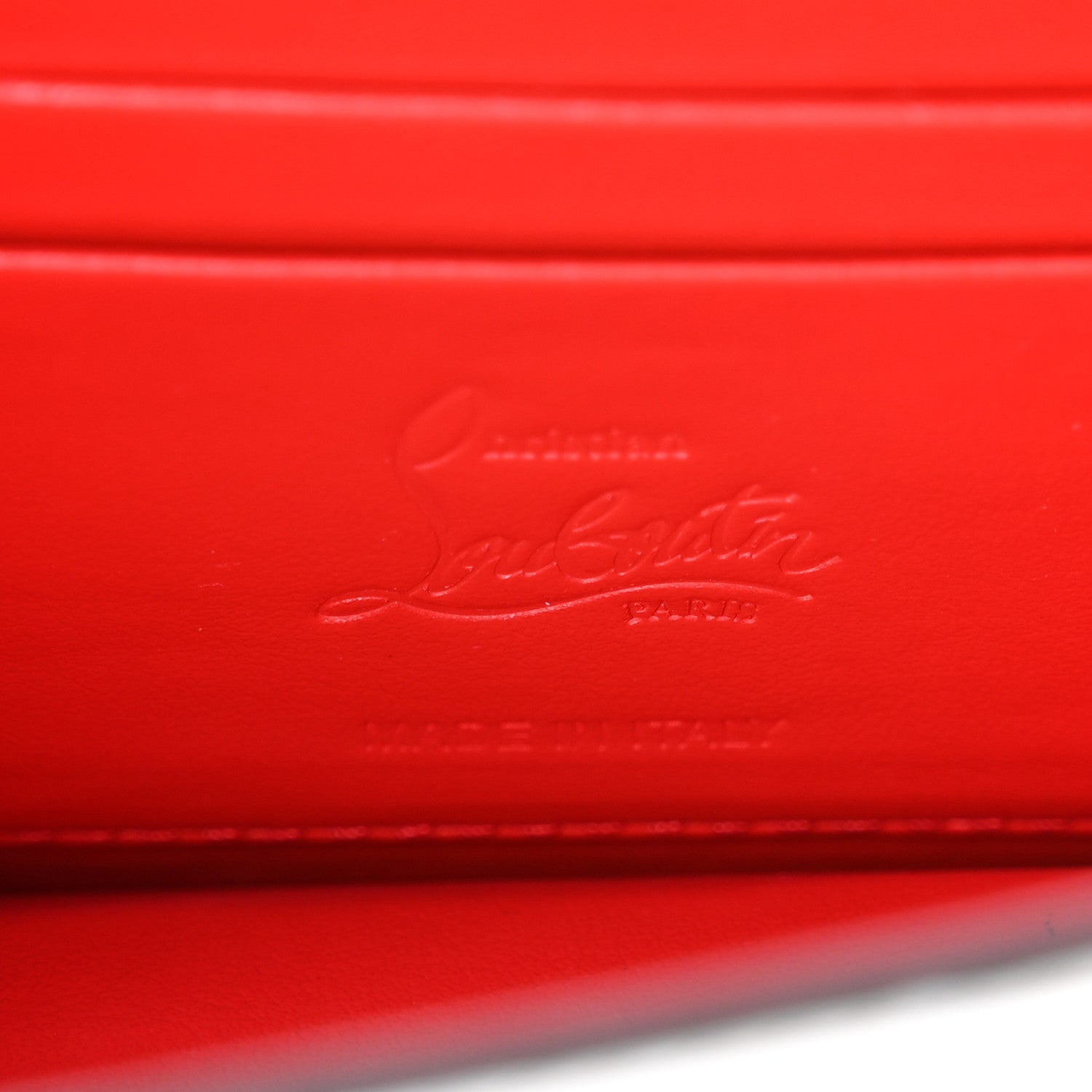 Christian Louboutin Calfskin Crocodile Embossed Loubi54 Crossbody Clutch White 6 of 10