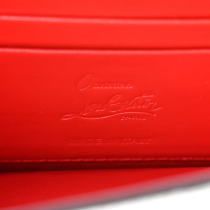 Christian Louboutin Calfskin Crocodile Embossed Loubi54 Crossbody Clutch White 6 of 10