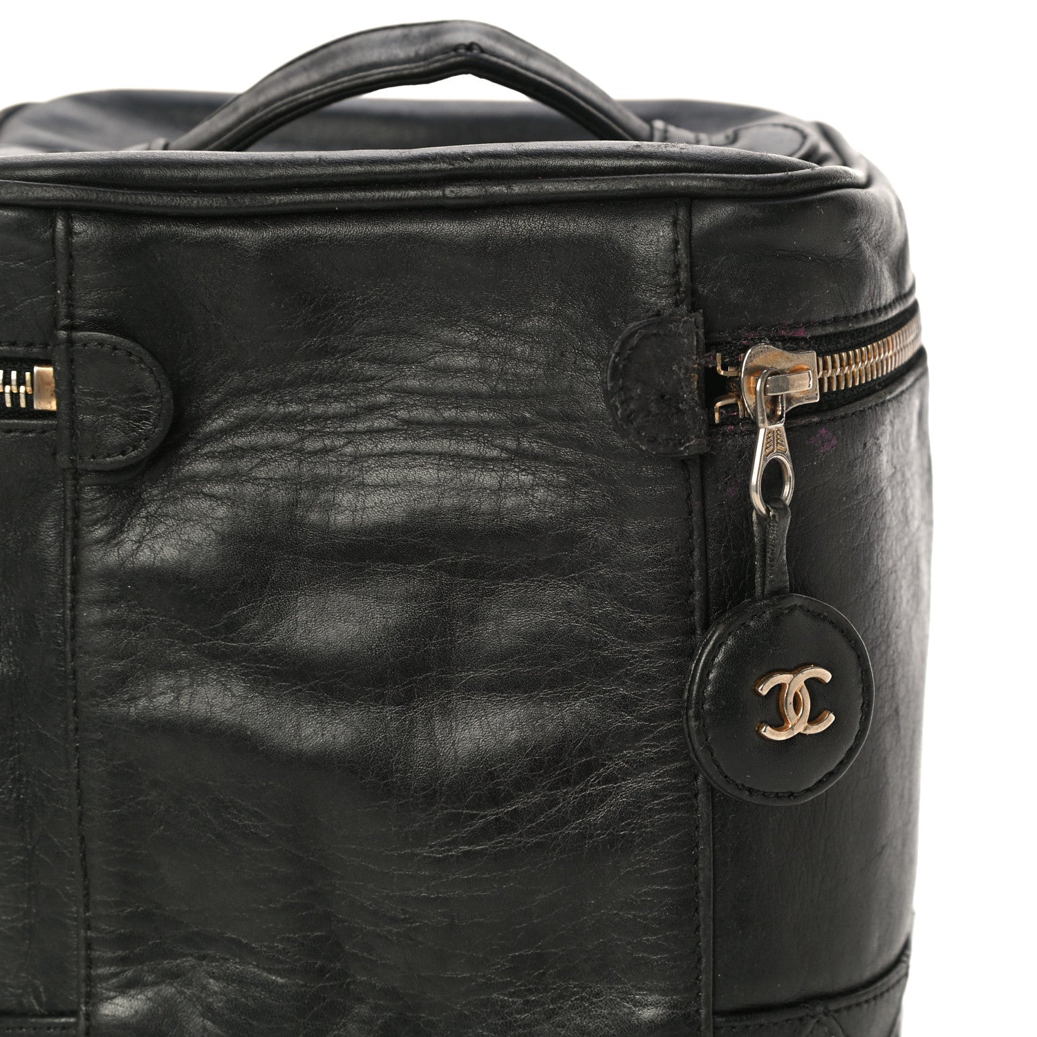 Chanel Lambskin Vanity Cosmetic Case Black 20 of 20