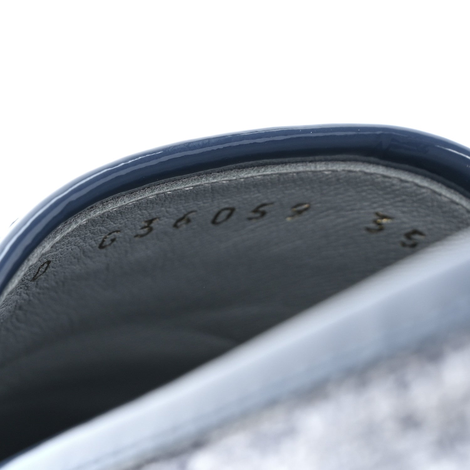 Chanel Fabric Patent Calfskin CC Espadrilles 35 Blue 8 of 8