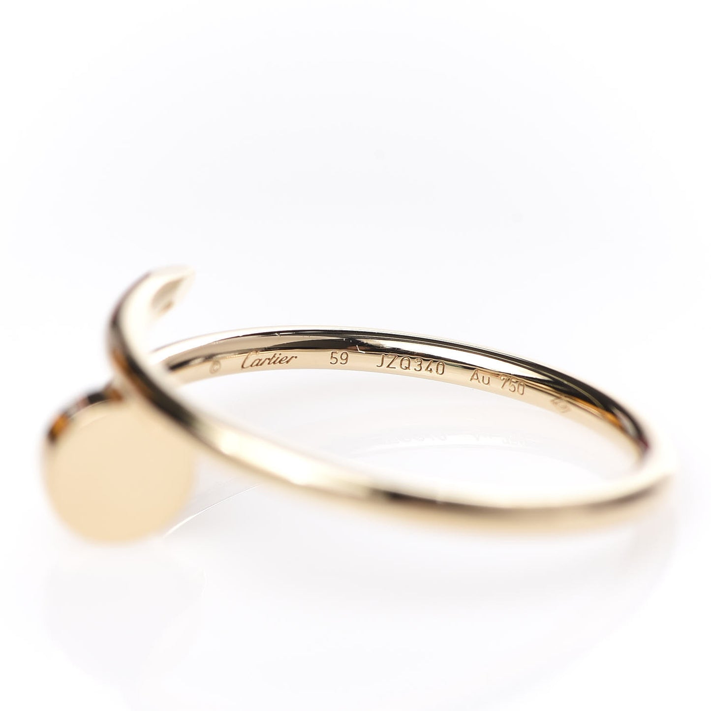 18K Yellow Gold Small Juste Un Clou Ring 59 8.75