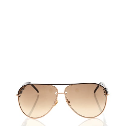 Gucci Marina Chain Aviator Sunglasses GG 4225/S Gold Brown 2 of 8