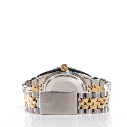 Rolex Stainless Steel 18K Yellow Gold 36mm Oyster Perpetual Datejust Watch Champagne 16013 4 of 11