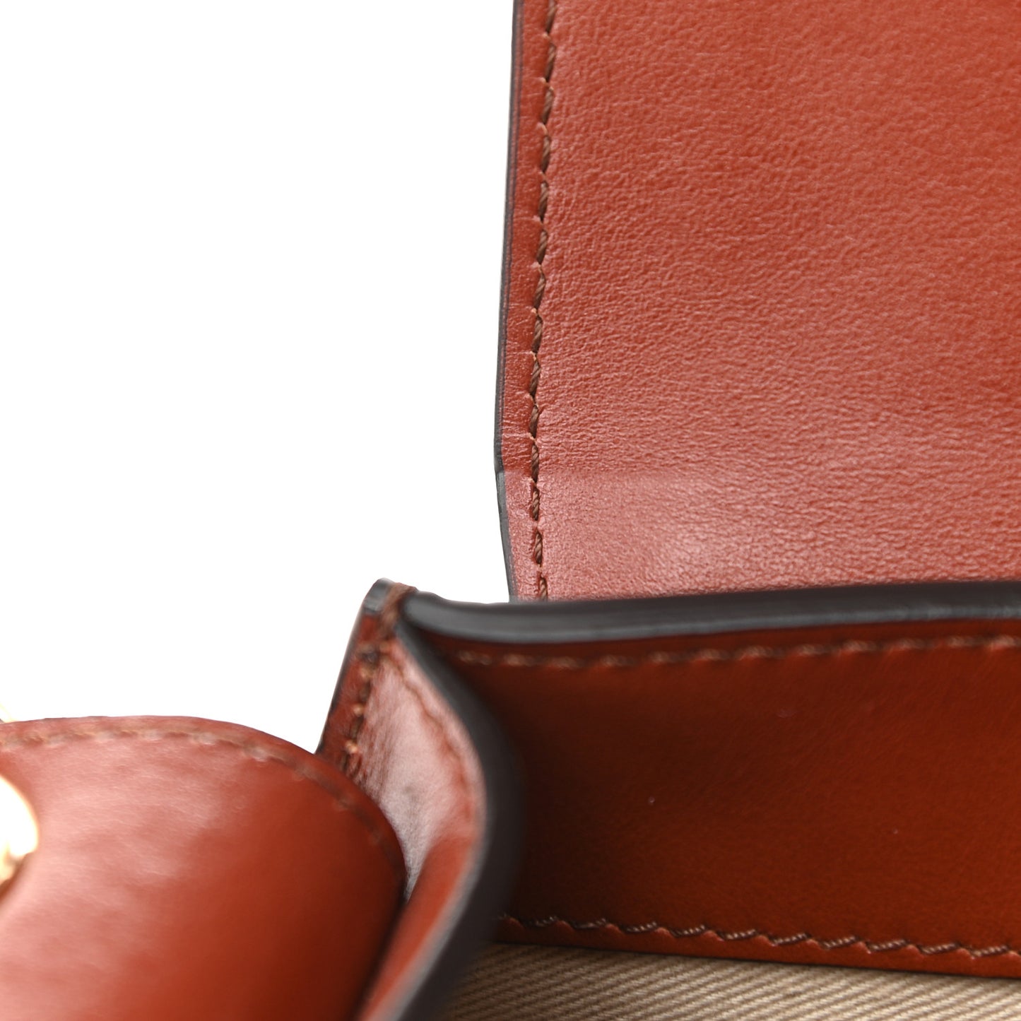 Calfskin Small Tess Bag Sepia Brown