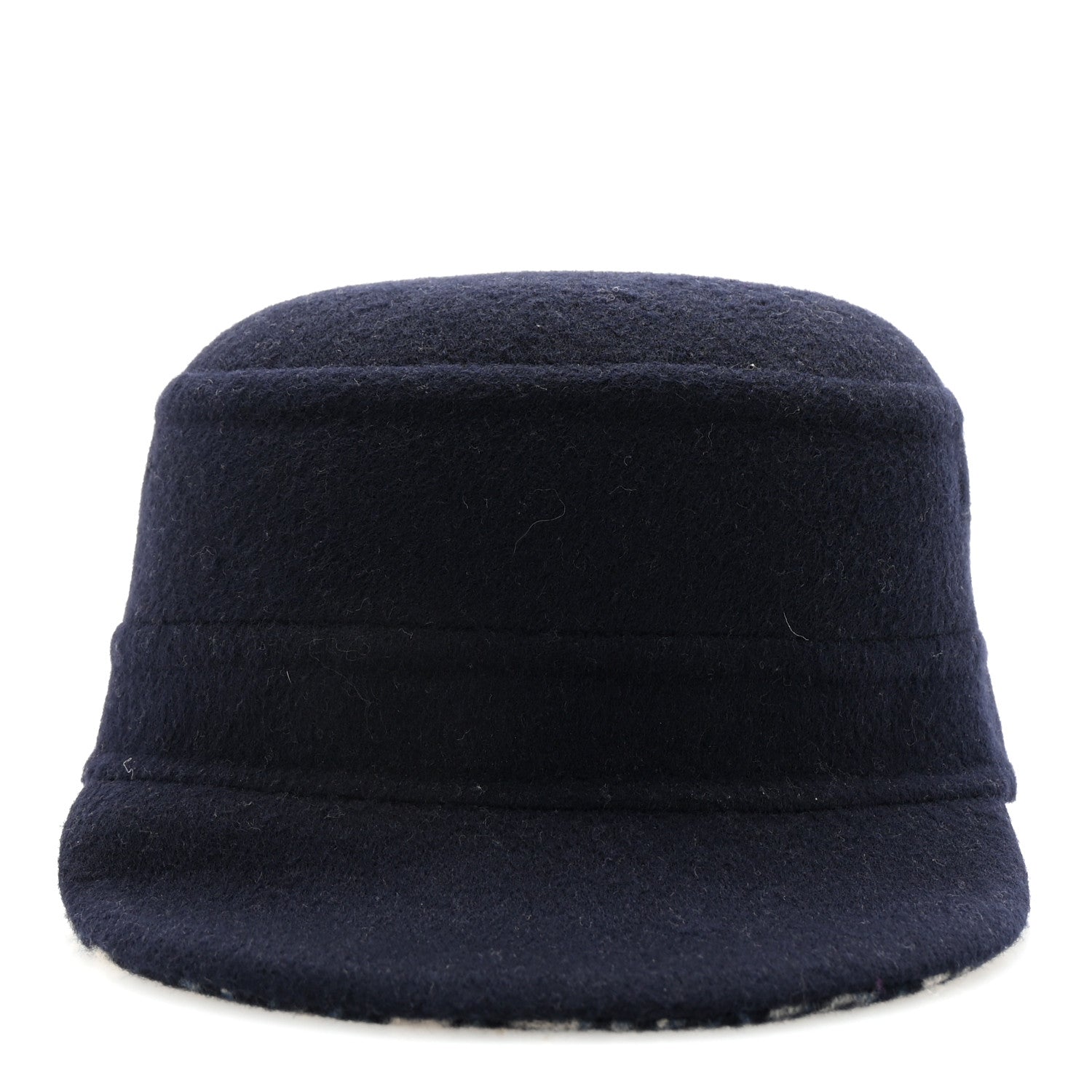 Christian Dior Wool Oblique Reversible Chic Military Cap 58 Blue 3 of 8