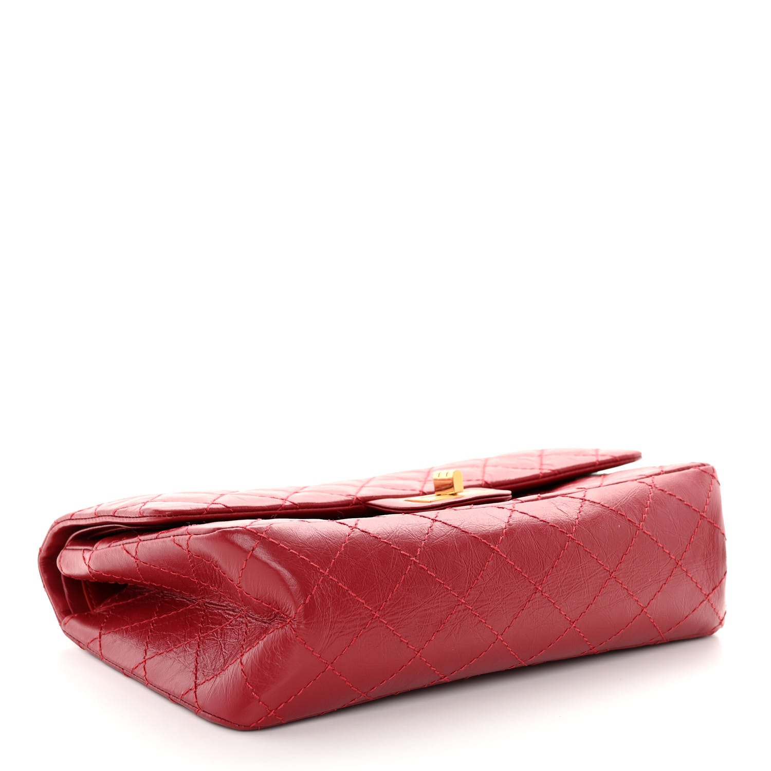 Chanel Aged Calfskin Quilted 2.55 Reissue 225 Flap Red 4 of 10
