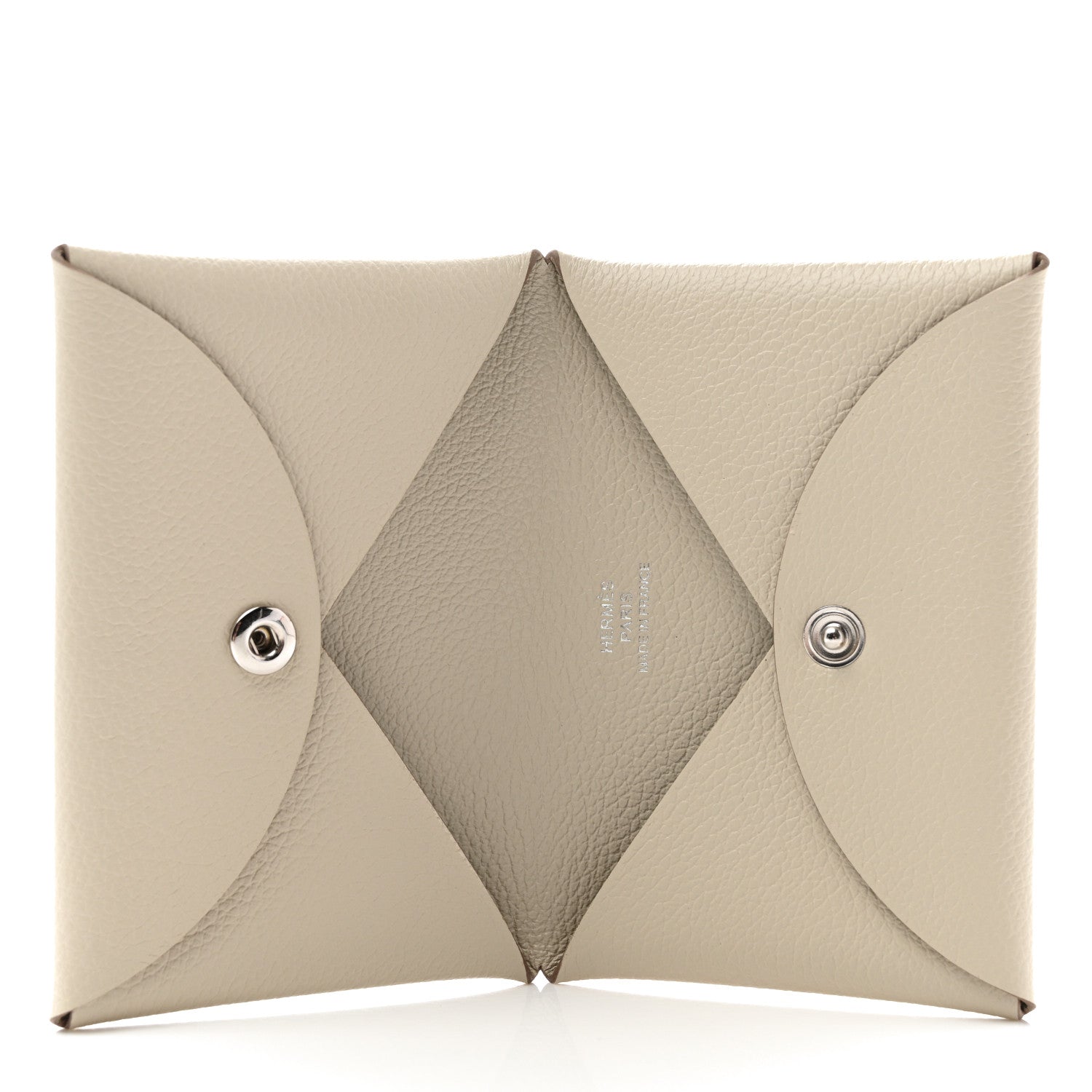 Hermes Evercolor Calvi Card Case Nata 5 of 7