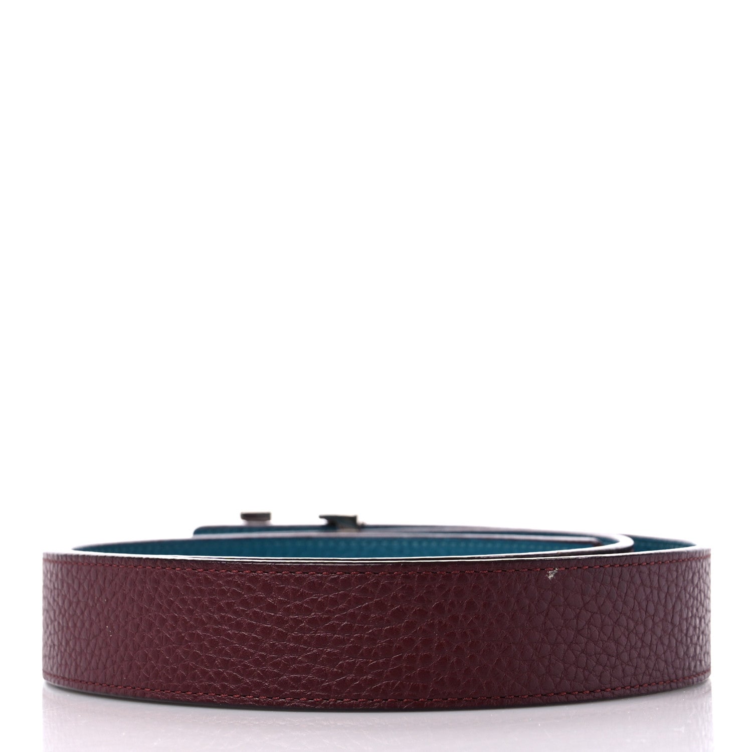 Louis Vuitton Taurillon Calfskin 30mm LV Initiales Reversible Belt 85 34 Black Navy 2 of 6