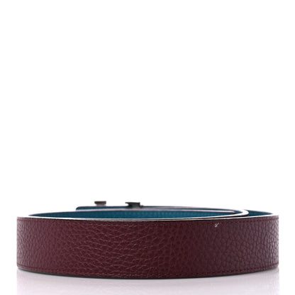 Louis Vuitton Taurillon Calfskin 30mm LV Initiales Reversible Belt 85 34 Black Navy 2 of 6