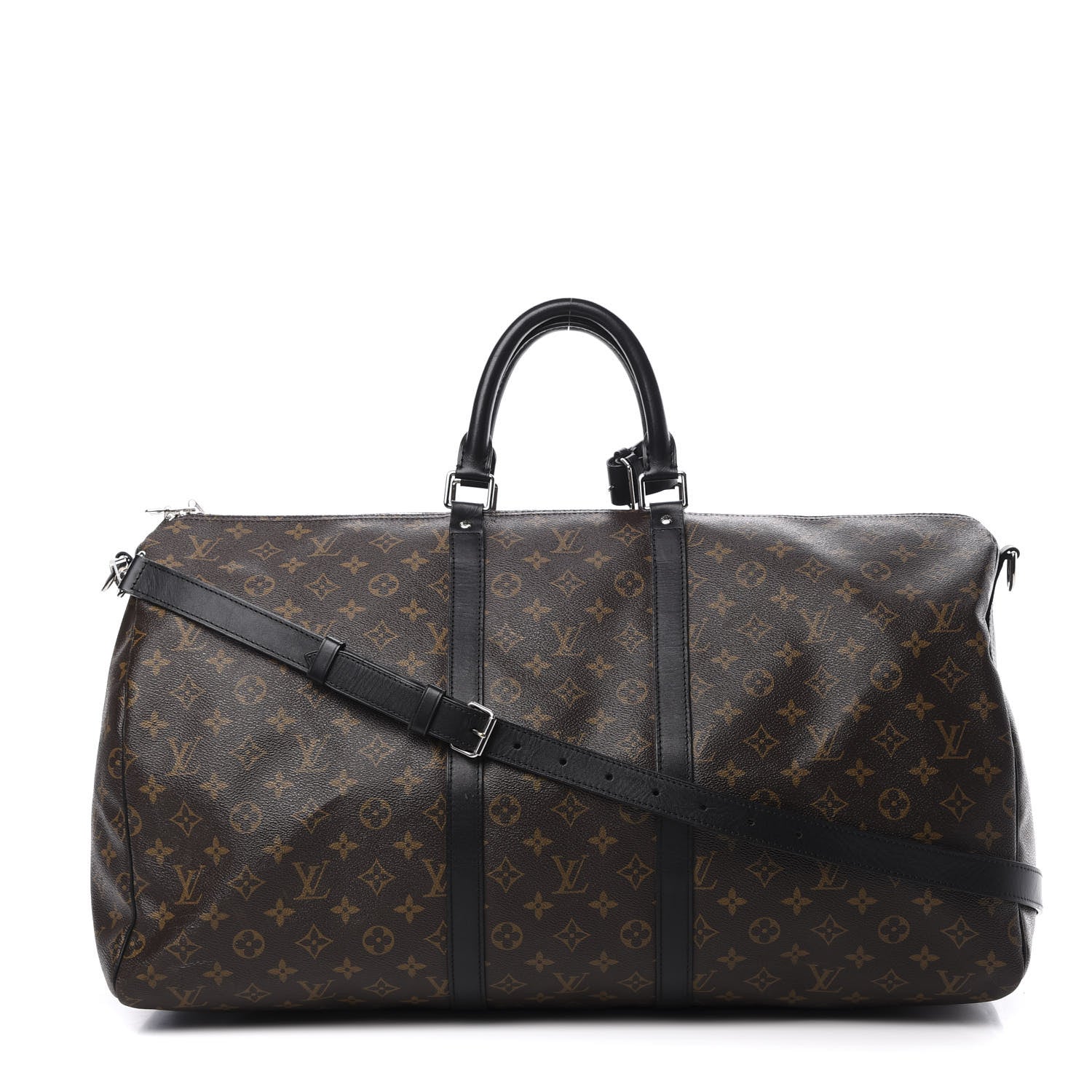 Louis Vuitton Monogram Macassar Keepall Bandouliere 55 1 of 14