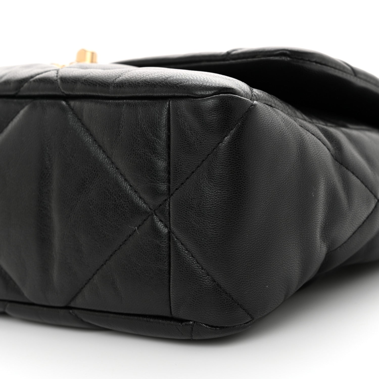 Chanel Lambskin Quilted Large Chanel 19 Flap Black 10 of 11