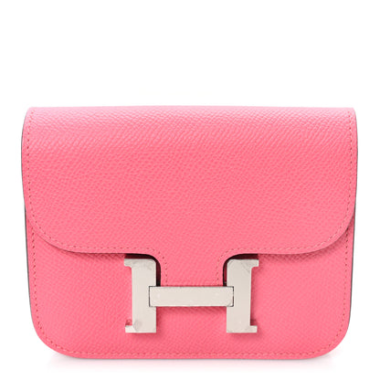 Hermes Epsom Constance Slim Wallet  Rose Azalee 1 of 8