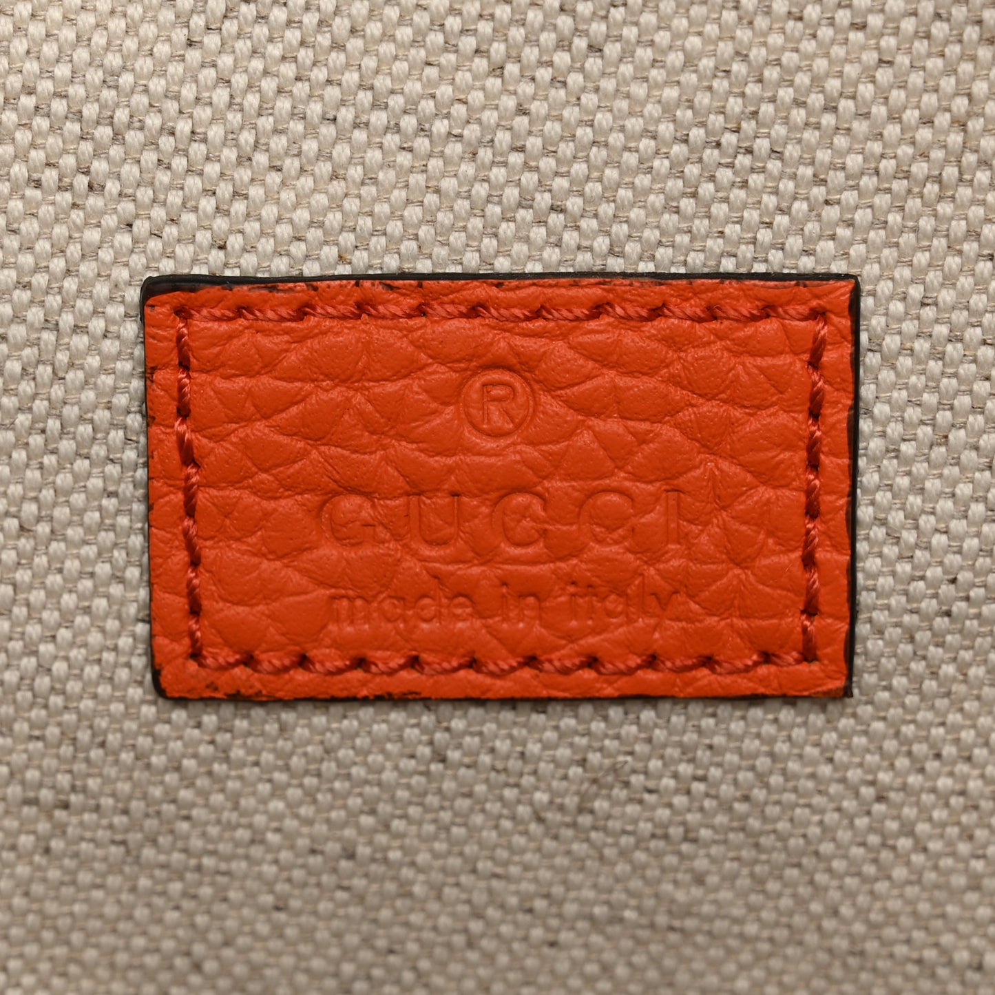 Piuma Calfskin Jumbo GG Embossed Pocket Belt Bag Good Orange