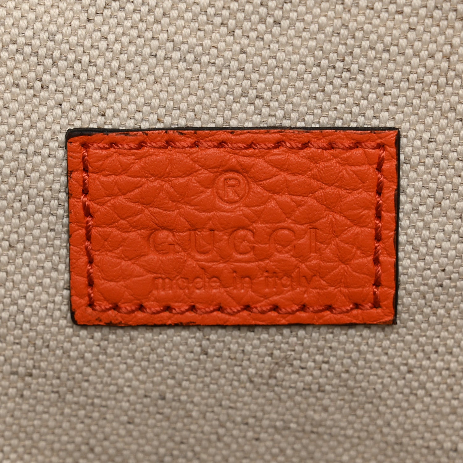 Gucci Piuma Calfskin Jumbo GG Embossed Pocket Belt Bag Good Orange 6 of 10