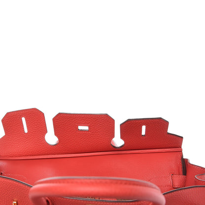 Hermes Togo Birkin 30 Rouge Pivoine 11 of 37