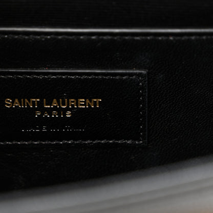 Saint Laurent Grain De Poudre Small Monogram Kate Satchel Black 6 of 10