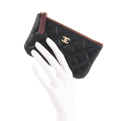 Chanel Caviar Quilted Small Cosmetic Case Black 2 of 7