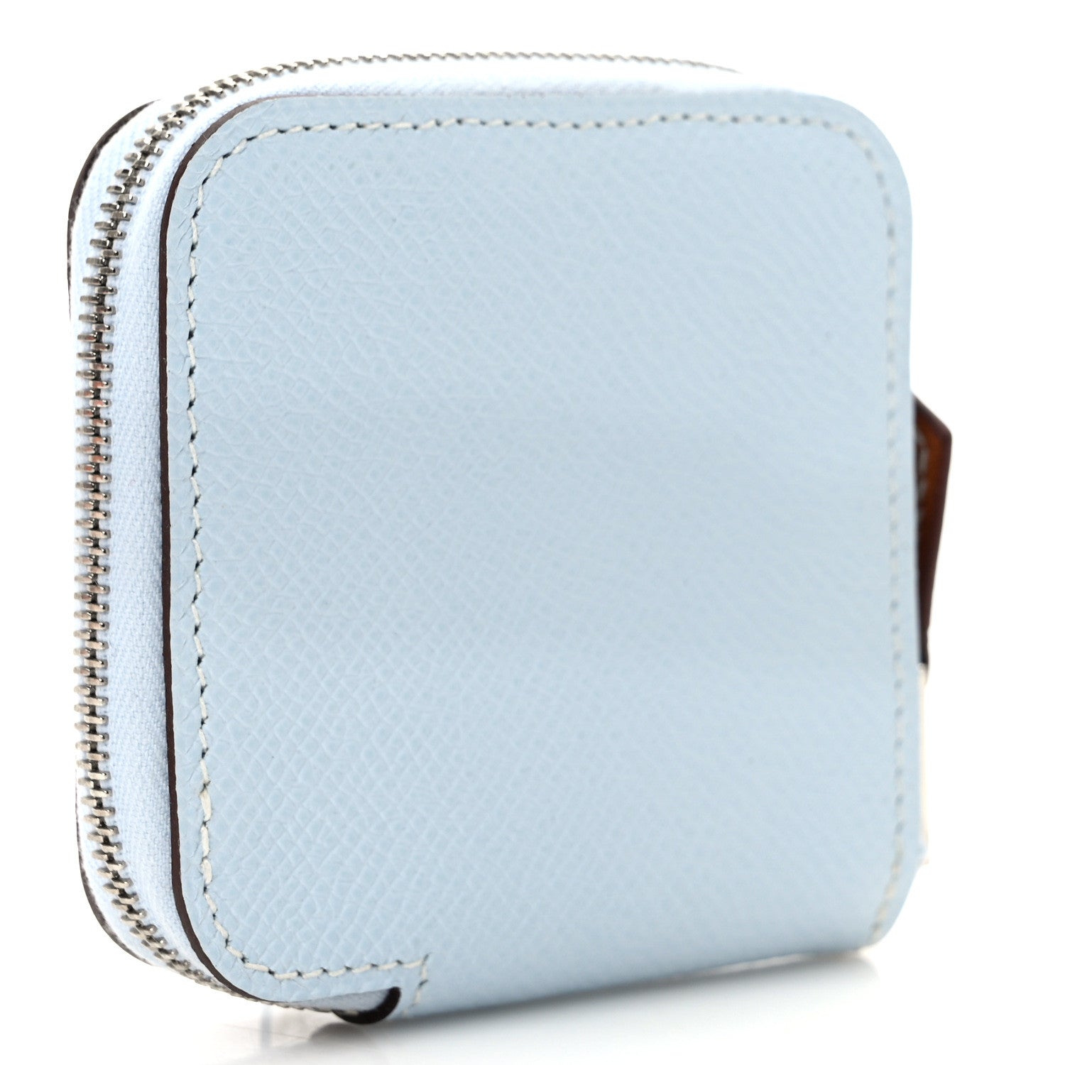 Hermes Epsom Silk'In Coin Purse Bleu Brume 3 of 9