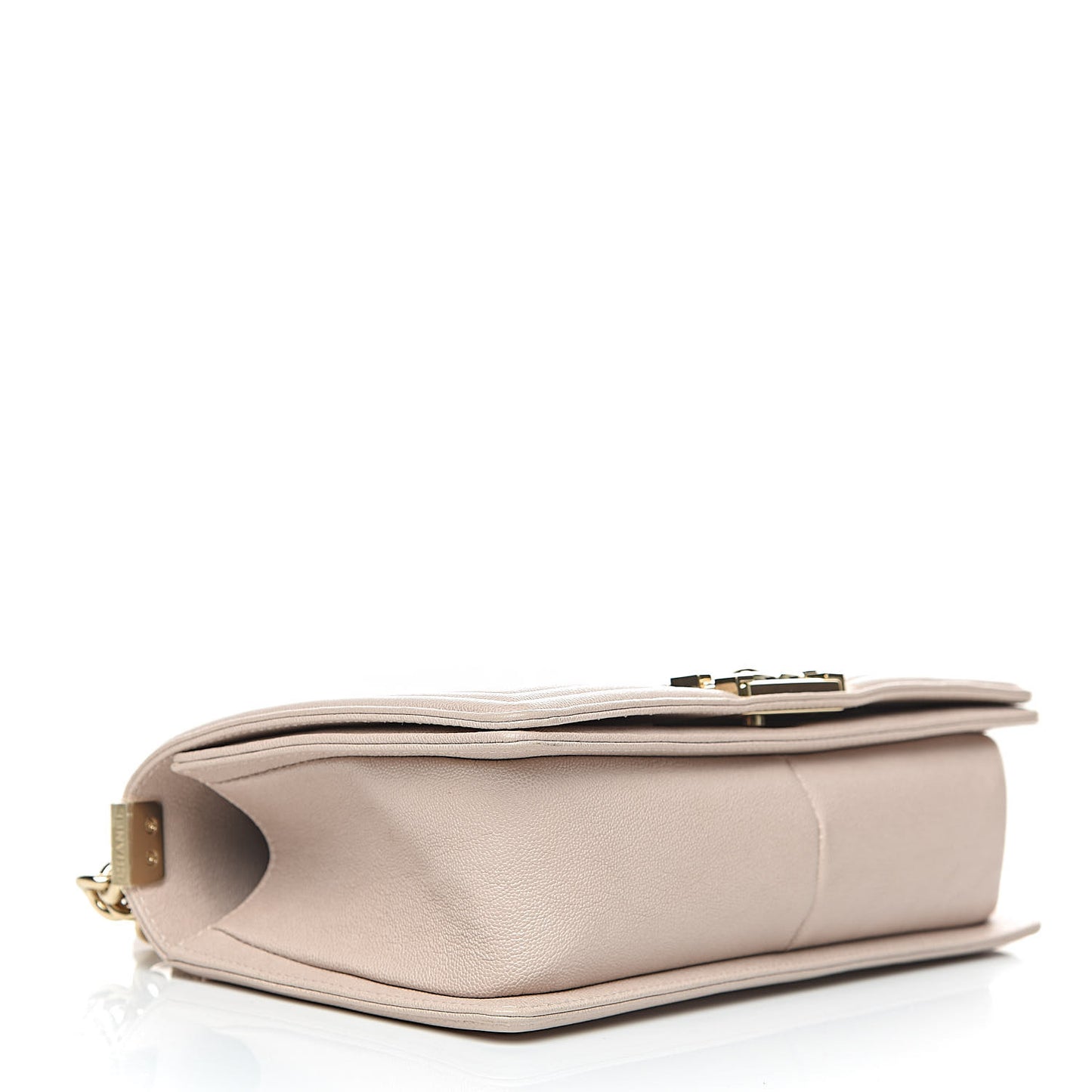 Caviar Quilted Medium Boy Flap Beige