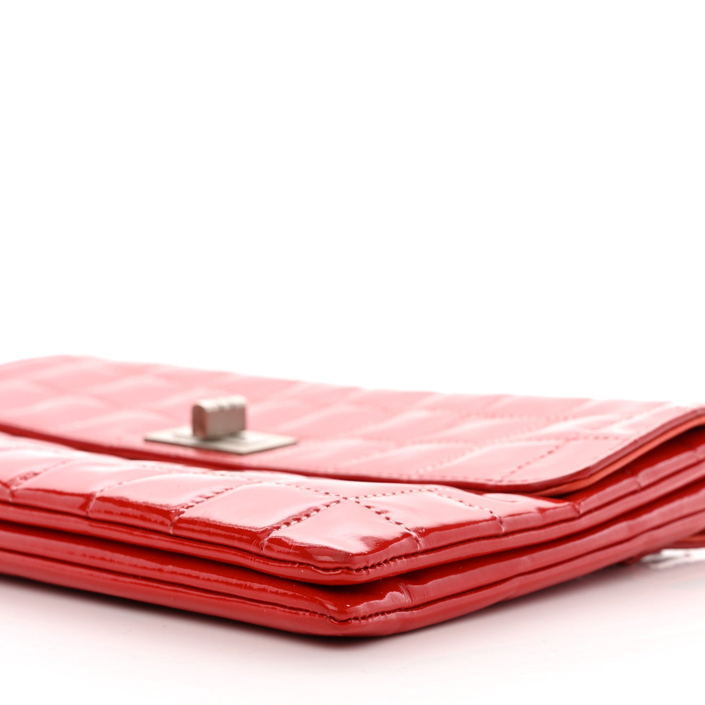 Patent Chocolate Bar Reissue Single Flap Red