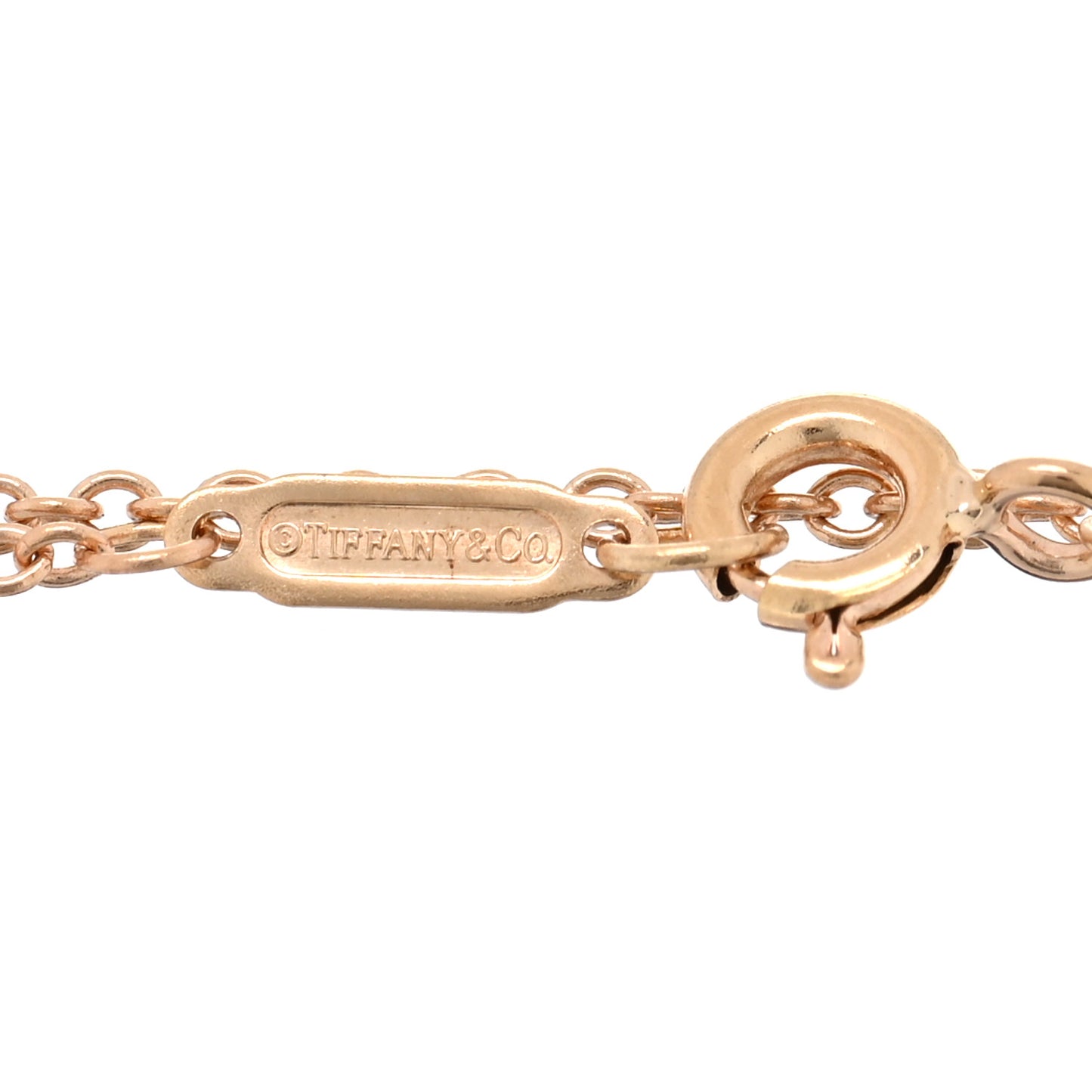 18K Rose Gold Diamond T Double Chain Bracelet