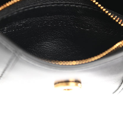 Balenciaga Shiny Box Calfskin Hourglass Chain Cardholder Black 7 of 9