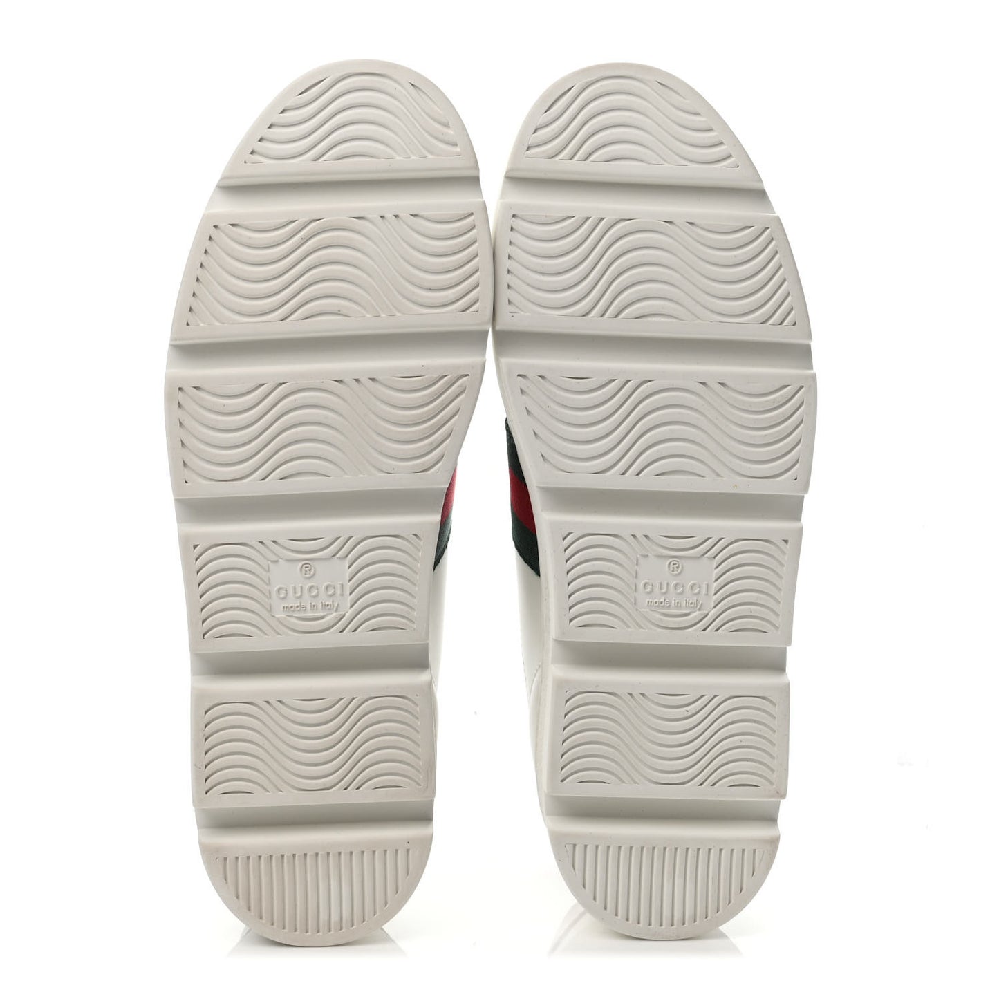 Calfskin Web Bee Embroidered Womens Ace Platform Sneakers 36.5 White