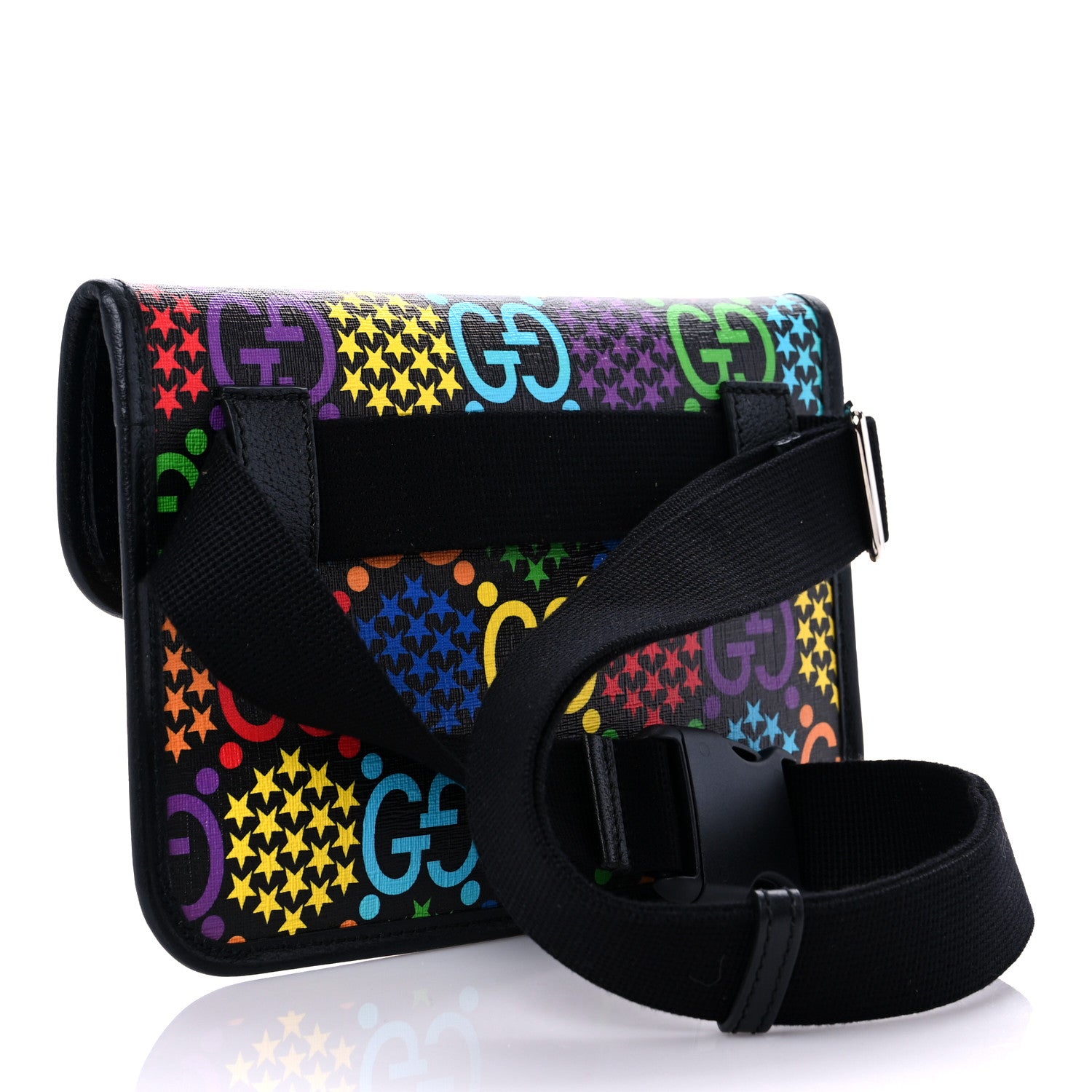 Gucci GG Supreme Monogram Psychedelic Slim Belt Bag Black 3 of 10
