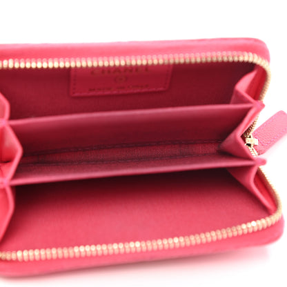 Chanel Caviar Quilted French New Wave Zip Coin Purse Pink 6 of 8