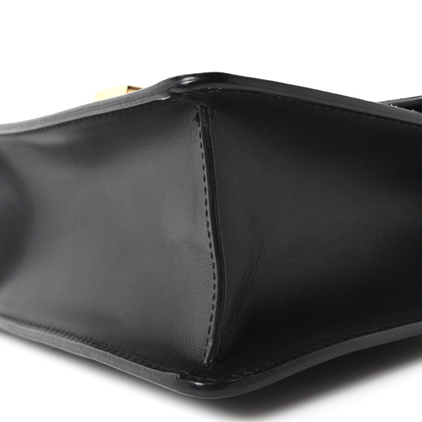 Calfskin Mini Sylvie Chain Shoulder Bag Black