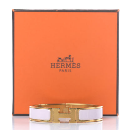 Hermes Enamel Narrow Clic Clac H Bracelet PM Rose Dragee 6 of 6