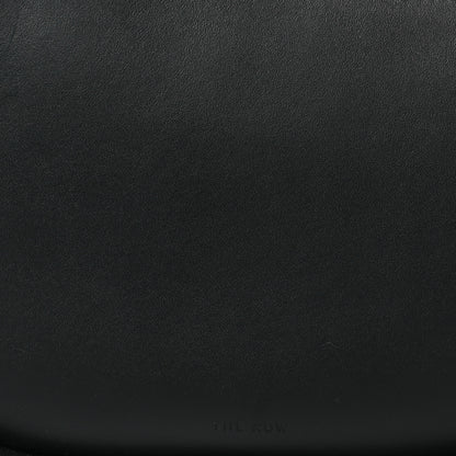 The Row Smooth Calfskin Half Moon Shoulder Bag Black 7 of 9