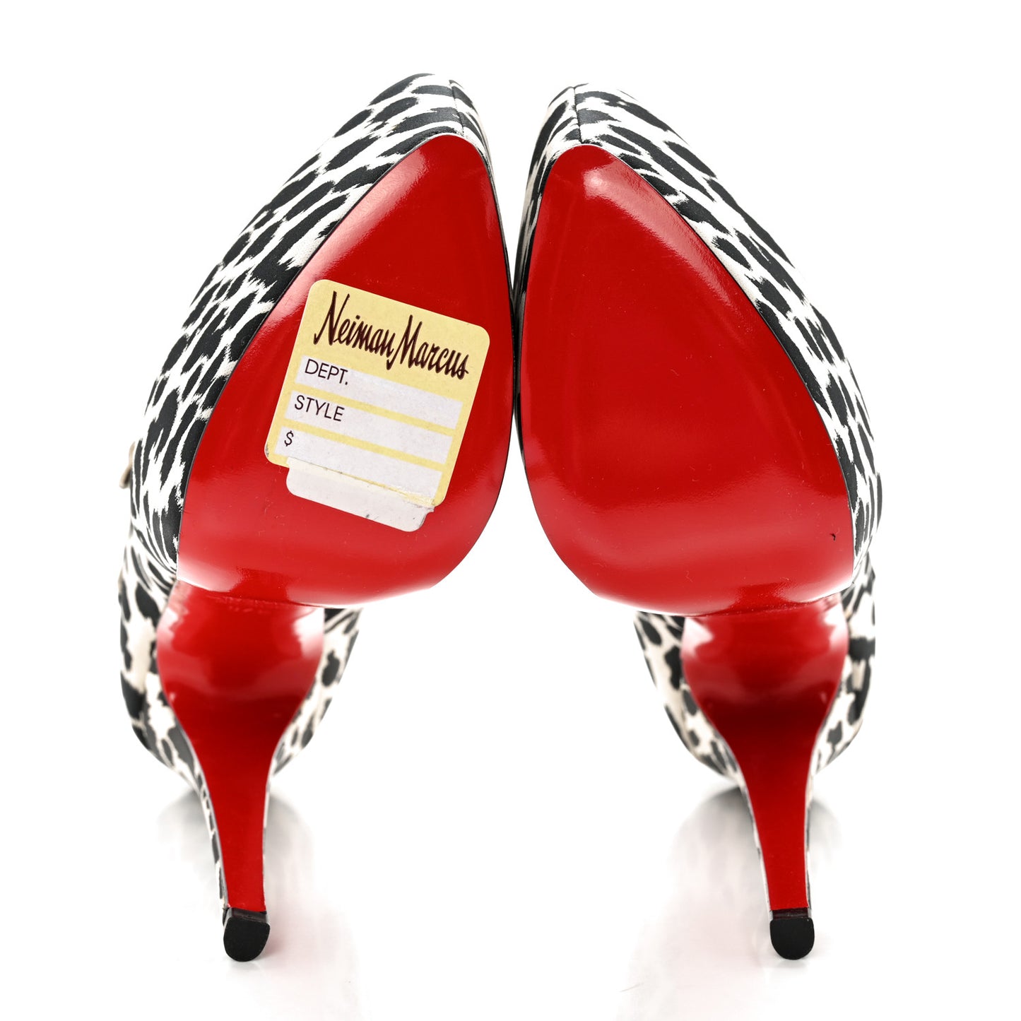 Tissu Leopardino Lady Daf 160 Pumps 37.5 Black White