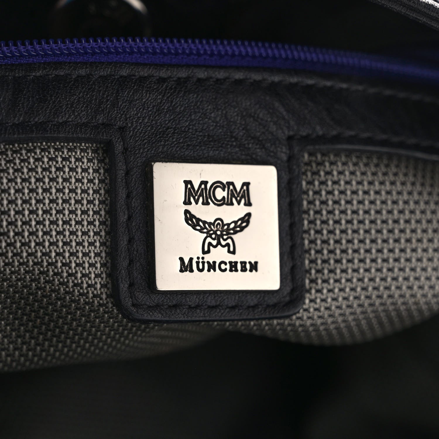 MCM Nylon Monogram Bucket Black 6 of 10