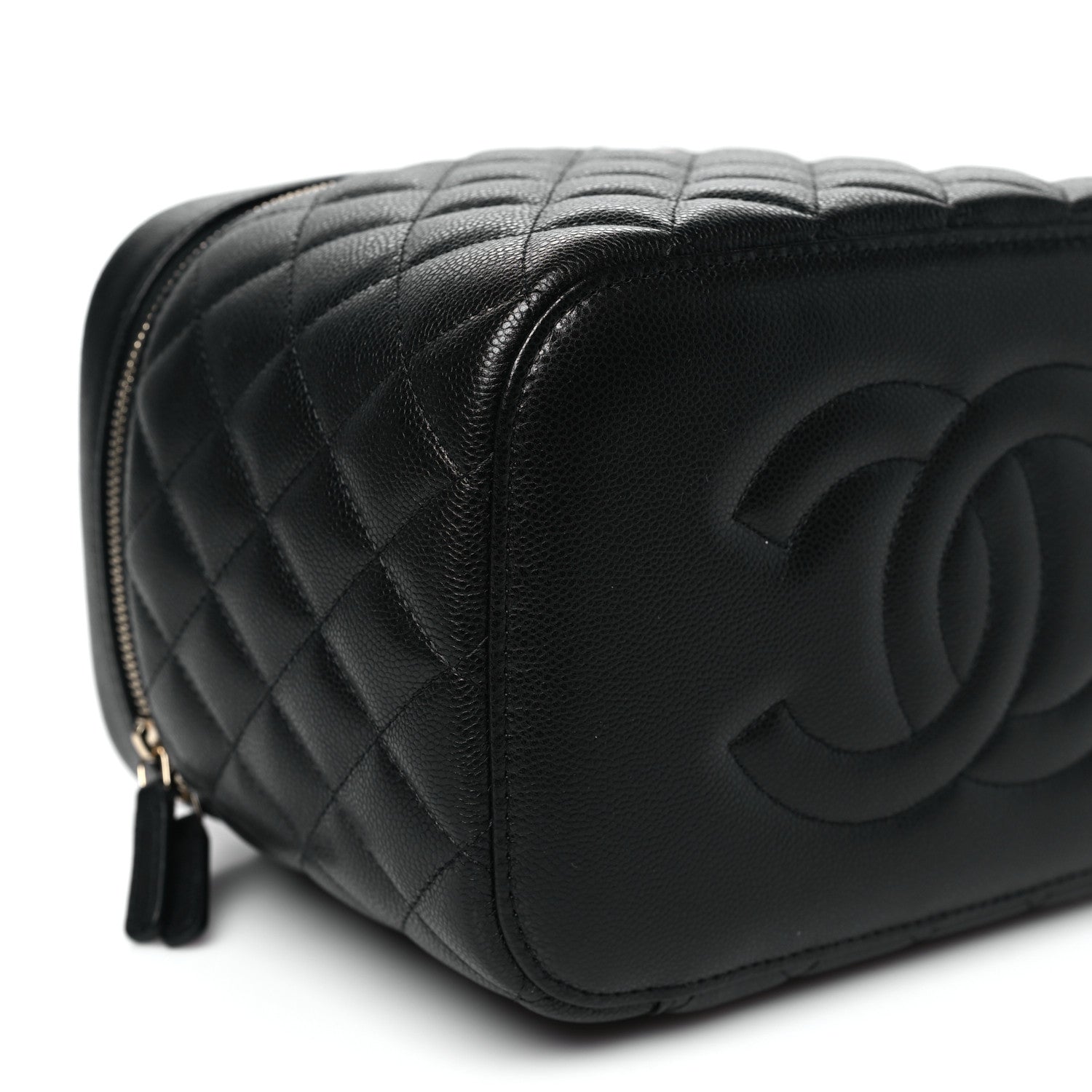 Chanel Caviar Quilted Large Vanity Pouch Black 9 of 11