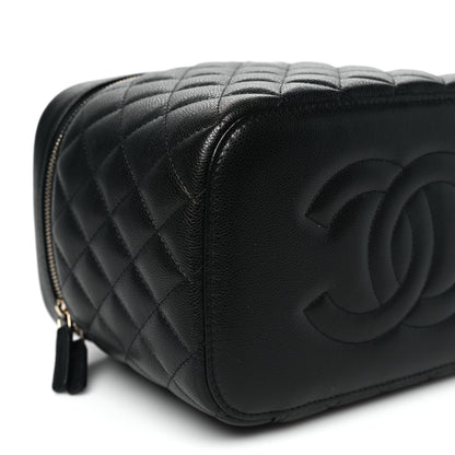 Chanel Caviar Quilted Large Vanity Pouch Black 9 of 11