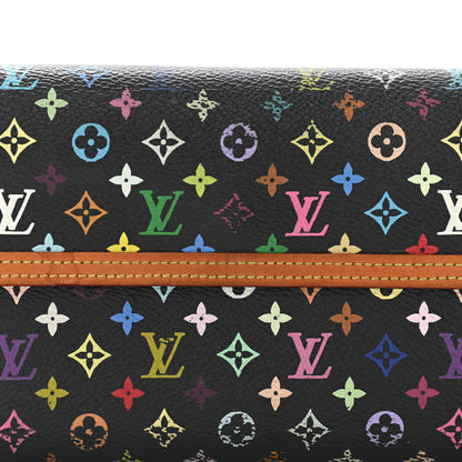 Louis Vuitton Monogram Multicolor Porte Tresor International Wallet Black 7 of 11