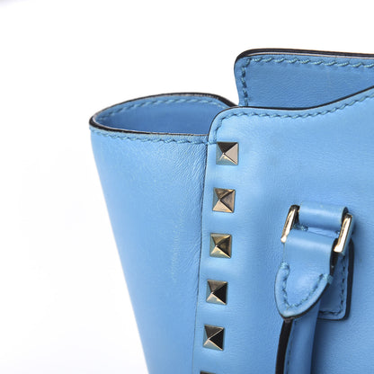 Valentino Garavani Vitello Mini Rockstud Double Handle Tote Parrot 13 of 15