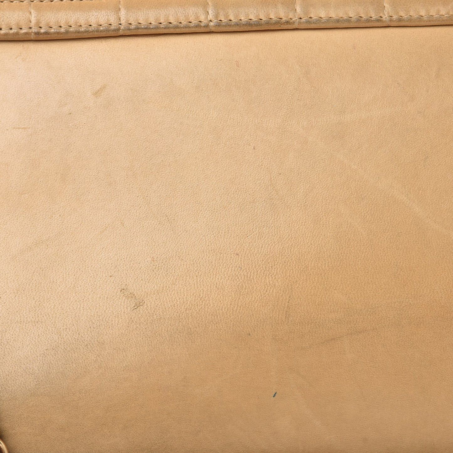 Lambskin Chocolate Bar Accordion Flap Beige