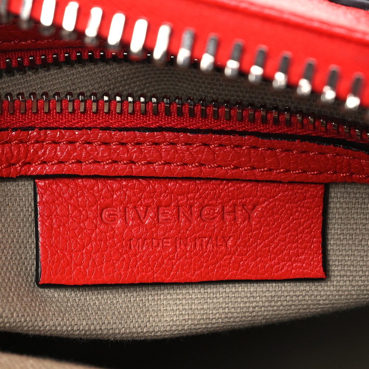 Sugar Goatskin Mini Antigona Medium Red