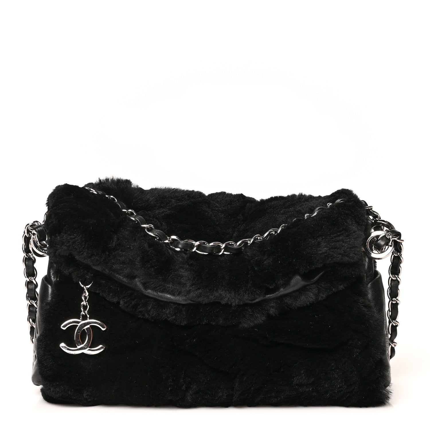 Chanel Fur Small Ultimate Soft Tote Black 1 of 9