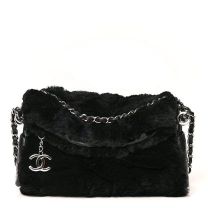 Chanel Fur Small Ultimate Soft Tote Black 1 of 9